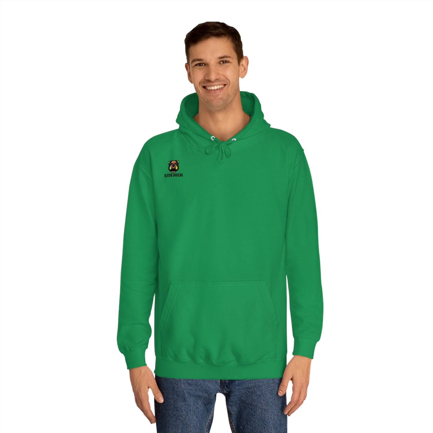 RIDEHIGH Ski Hoodie Small Logo and slogan rear