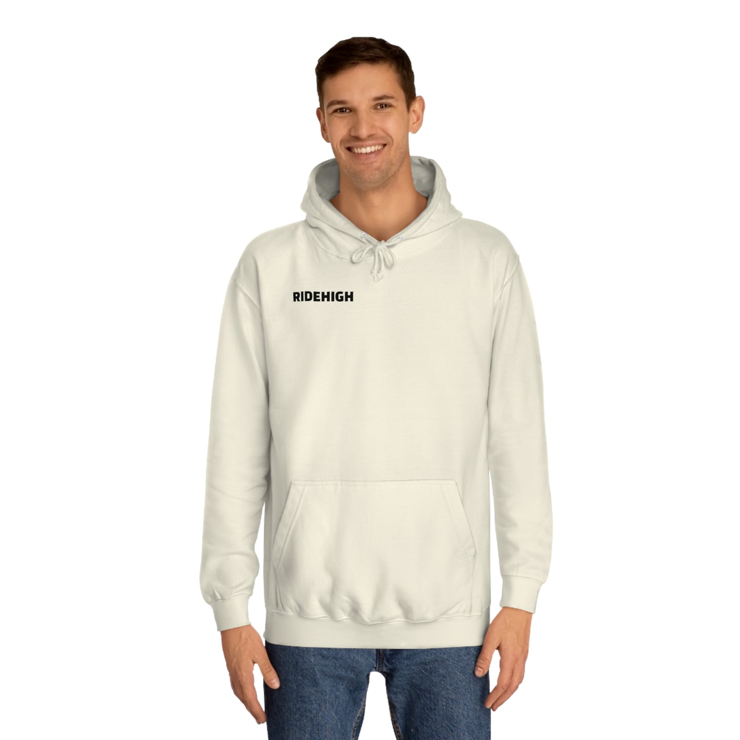 RIDEHIGH Hoodie Logo Plain Front and Rear