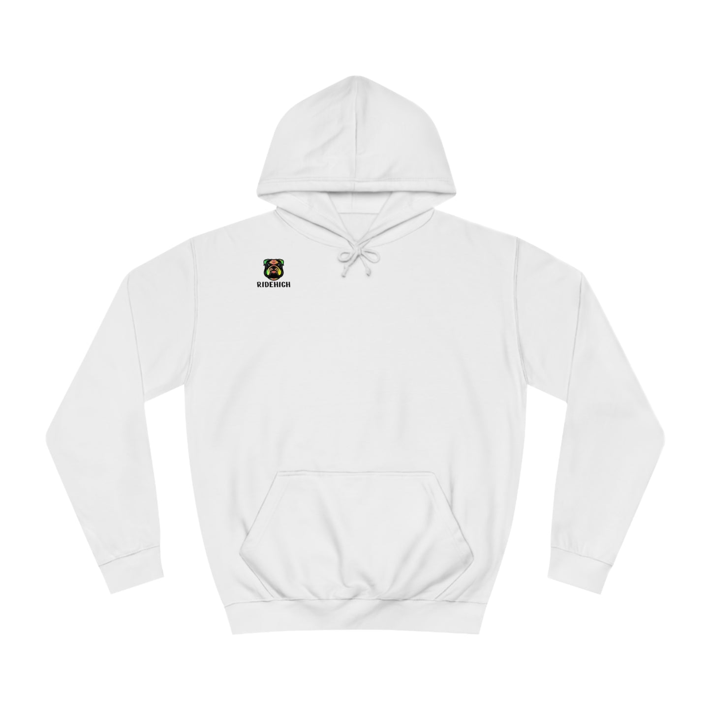 RIDEHIGH Ski Hoodie Small Logo and slogan rear