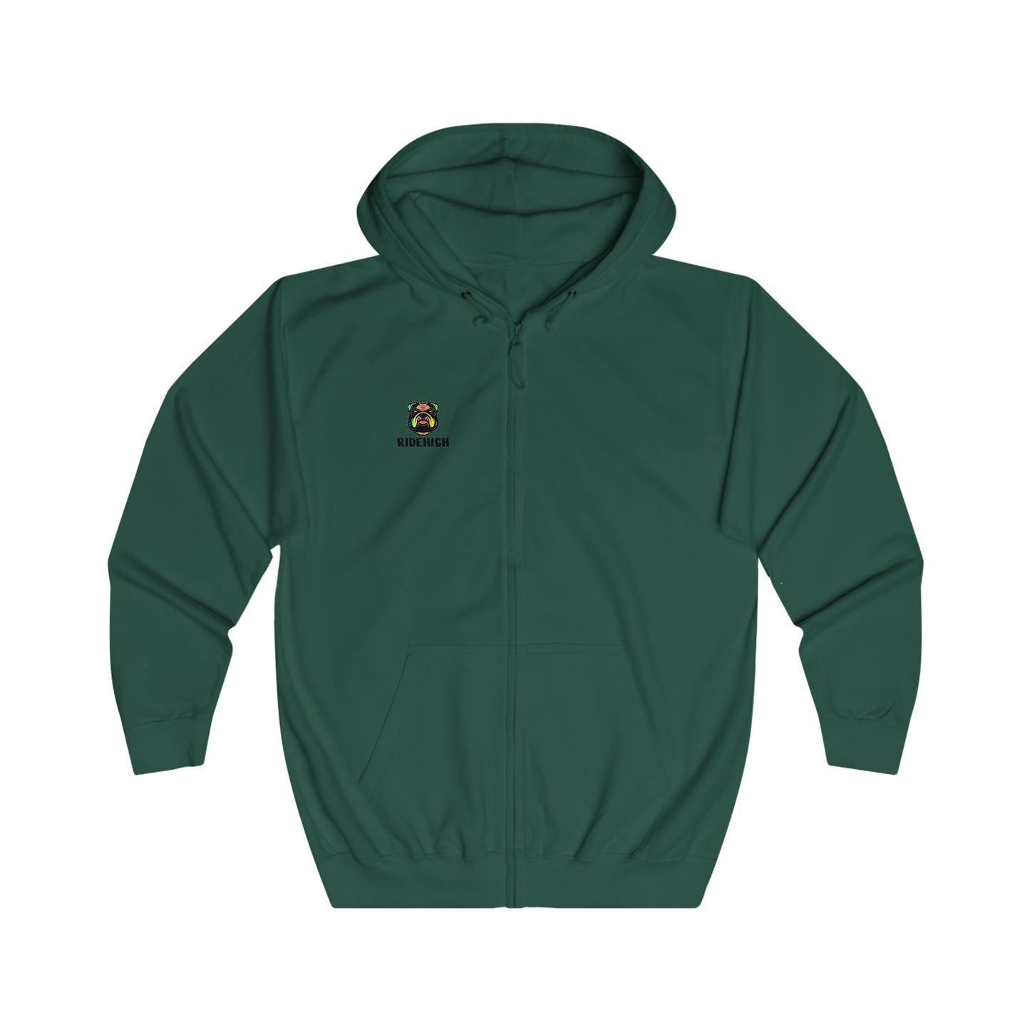 RIDEHIGH Full Zip Hoodie SKI/MTB Logo