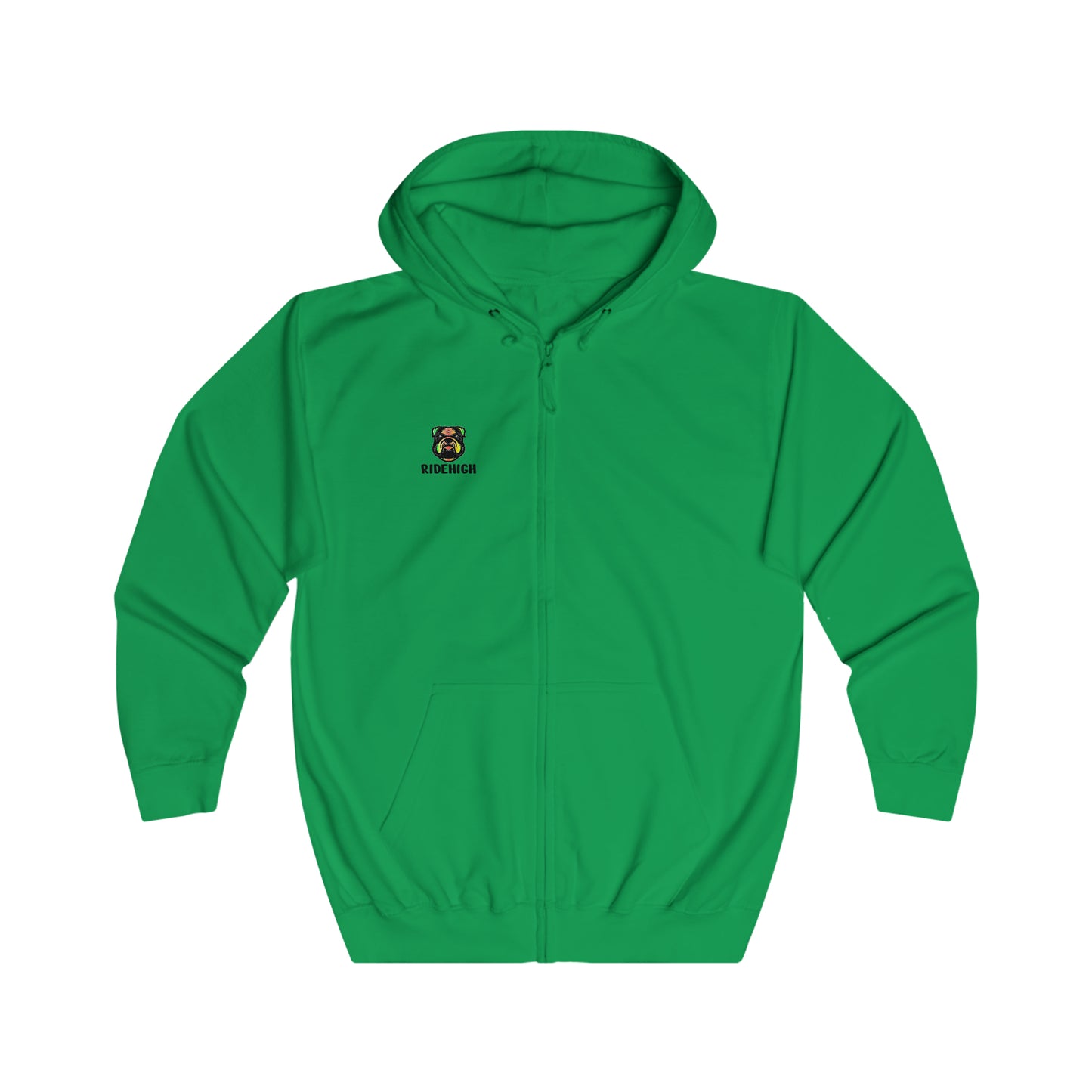 RIDEHIGH Full Zip Hoodie SKI/MTB Logo