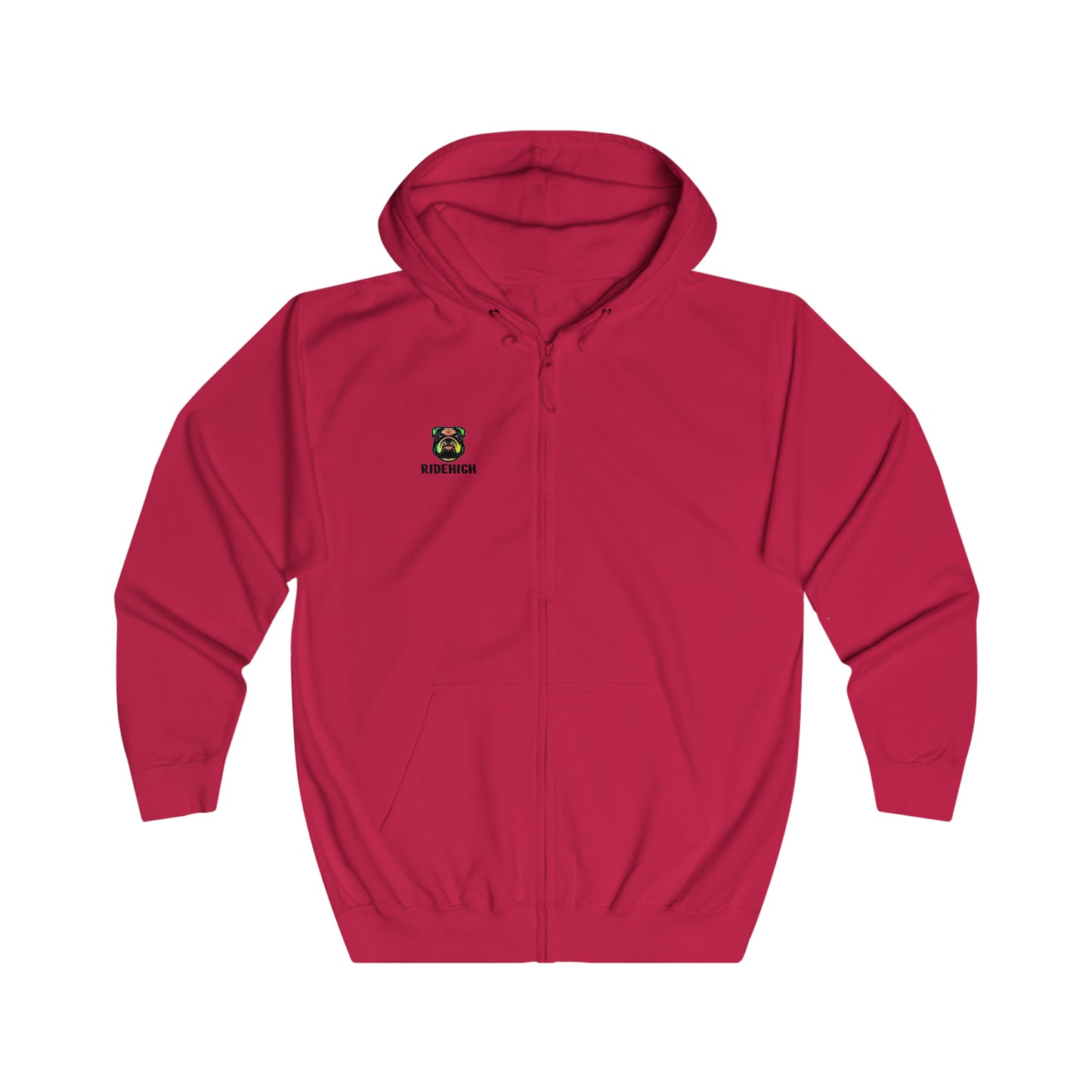 RIDEHIGH Full Zip Hoodie SKI/MTB Logo