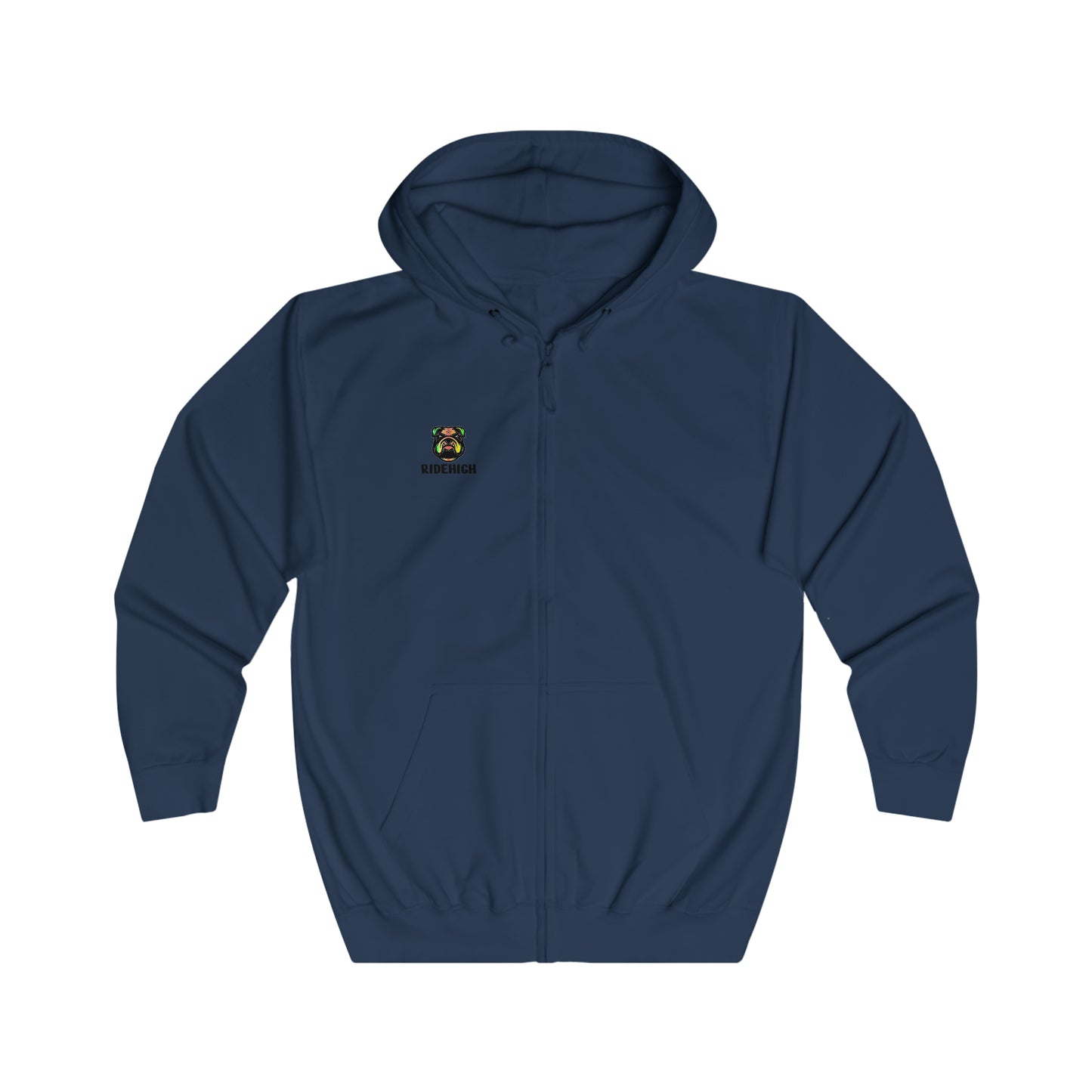 RIDEHIGH Full Zip Hoodie SKI/MTB Logo