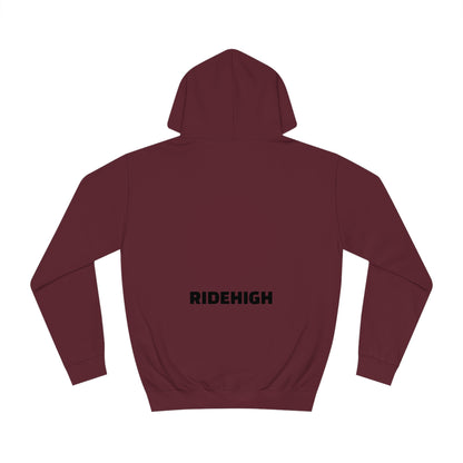 RIDEHIGH Hoodie Logo Plain Front and Rear