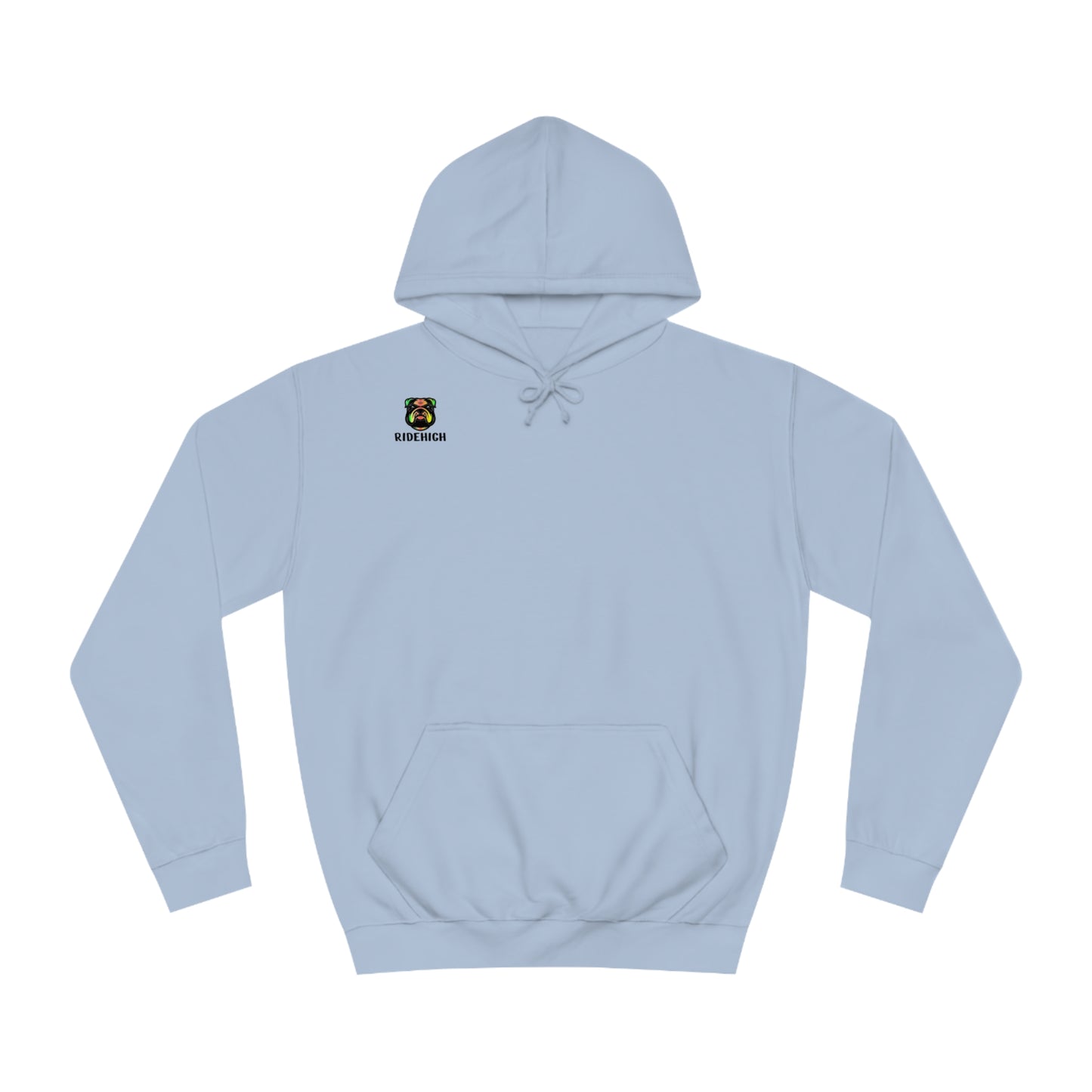 RIDEHIGH Ski Hoodie Small Logo and slogan rear