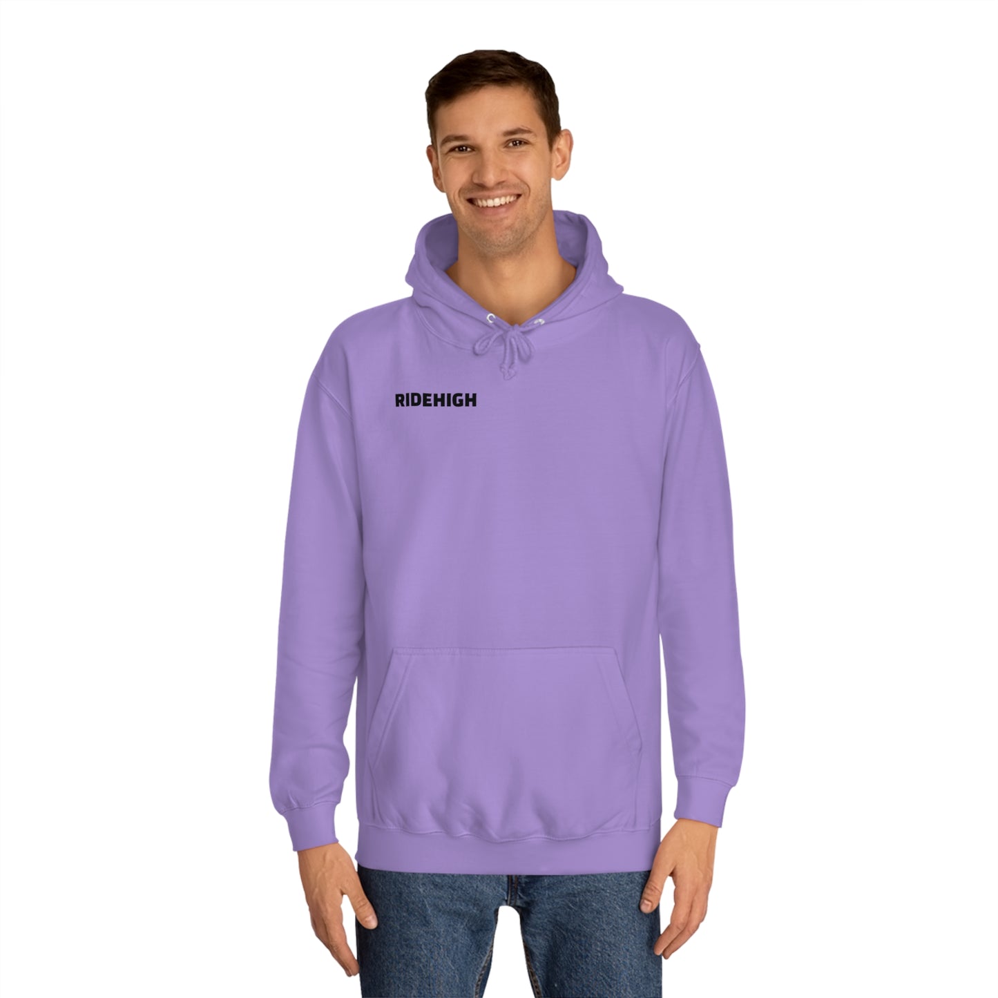 RIDEHIGH Hoodie Logo Plain Front and Rear