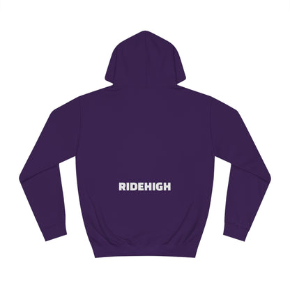 RIDEHIGH Hoodie Logo Plain Front and Rear