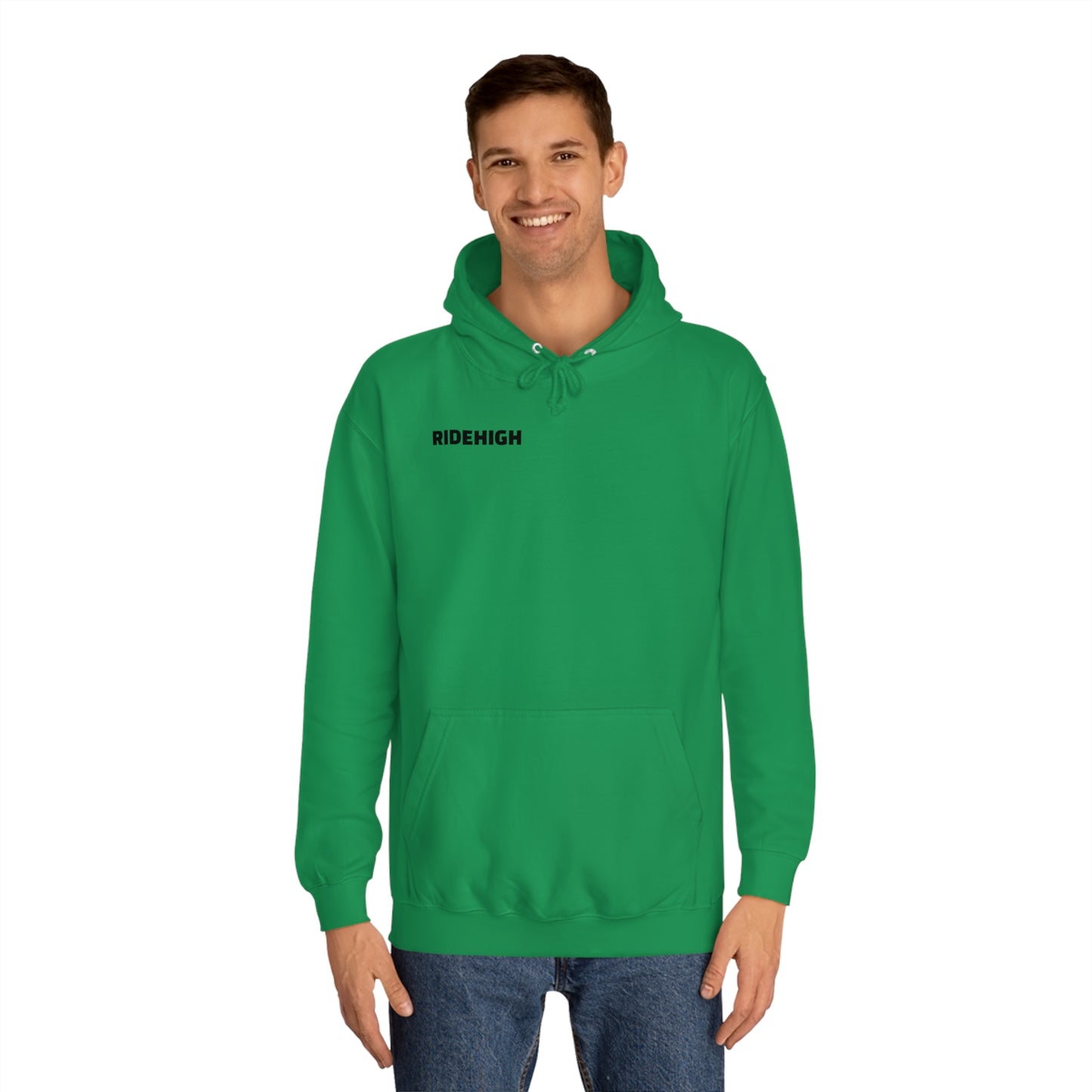 RIDEHIGH Hoodie Logo Plain Front and Rear