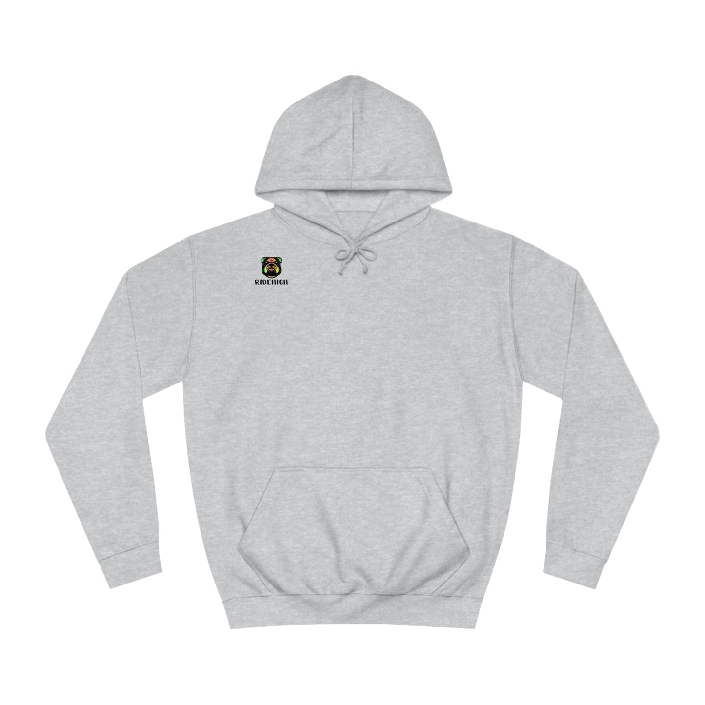 RIDEHIGH Ski Hoodie Small Logo and slogan rear