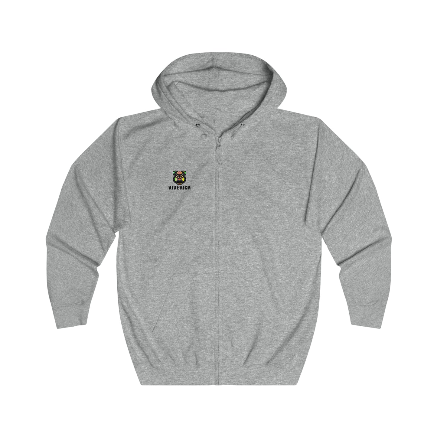 RIDEHIGH Full Zip Hoodie SKI/MTB Logo