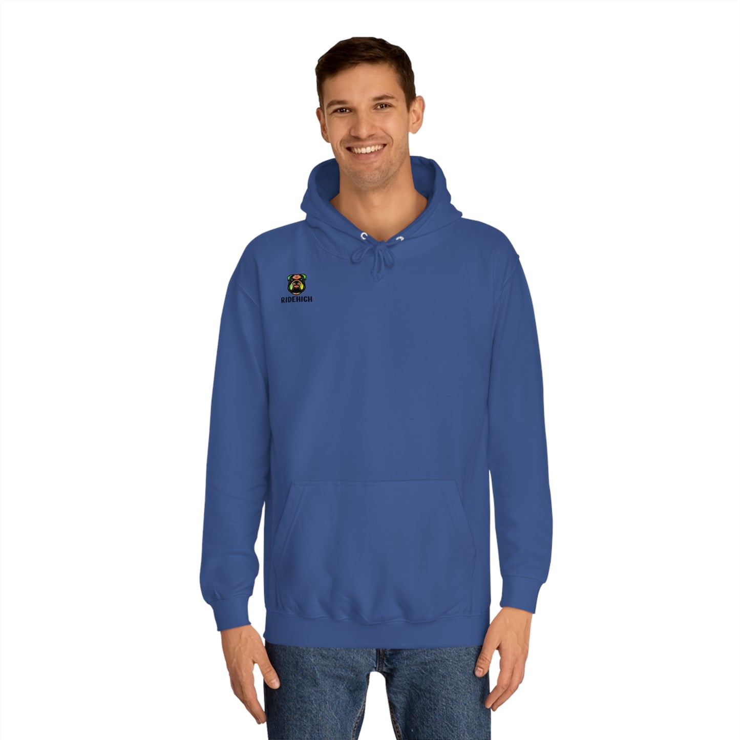 RIDEHIGH Ski Hoodie Small Logo and slogan rear