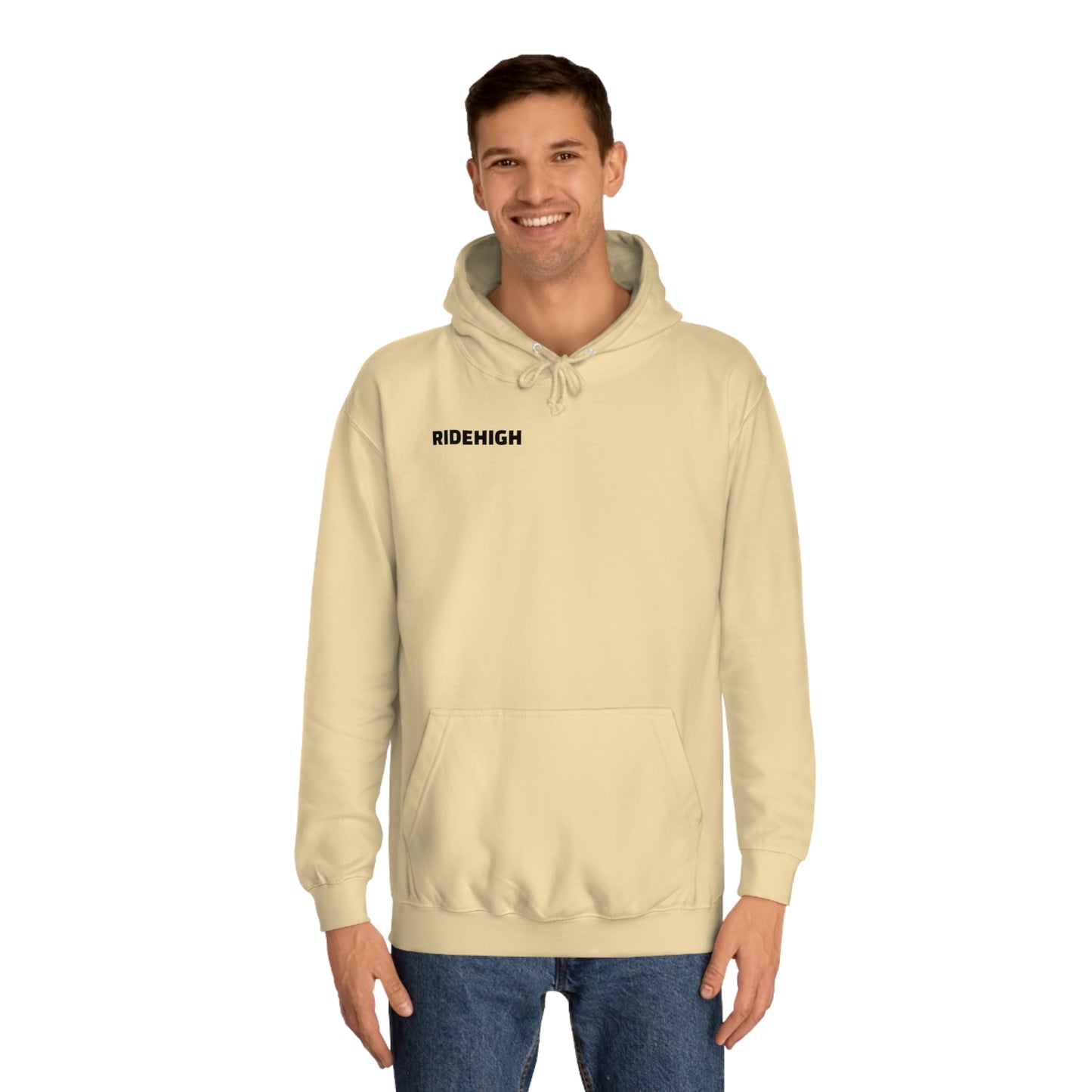 RIDEHIGH Hoodie Logo Plain Front and Rear