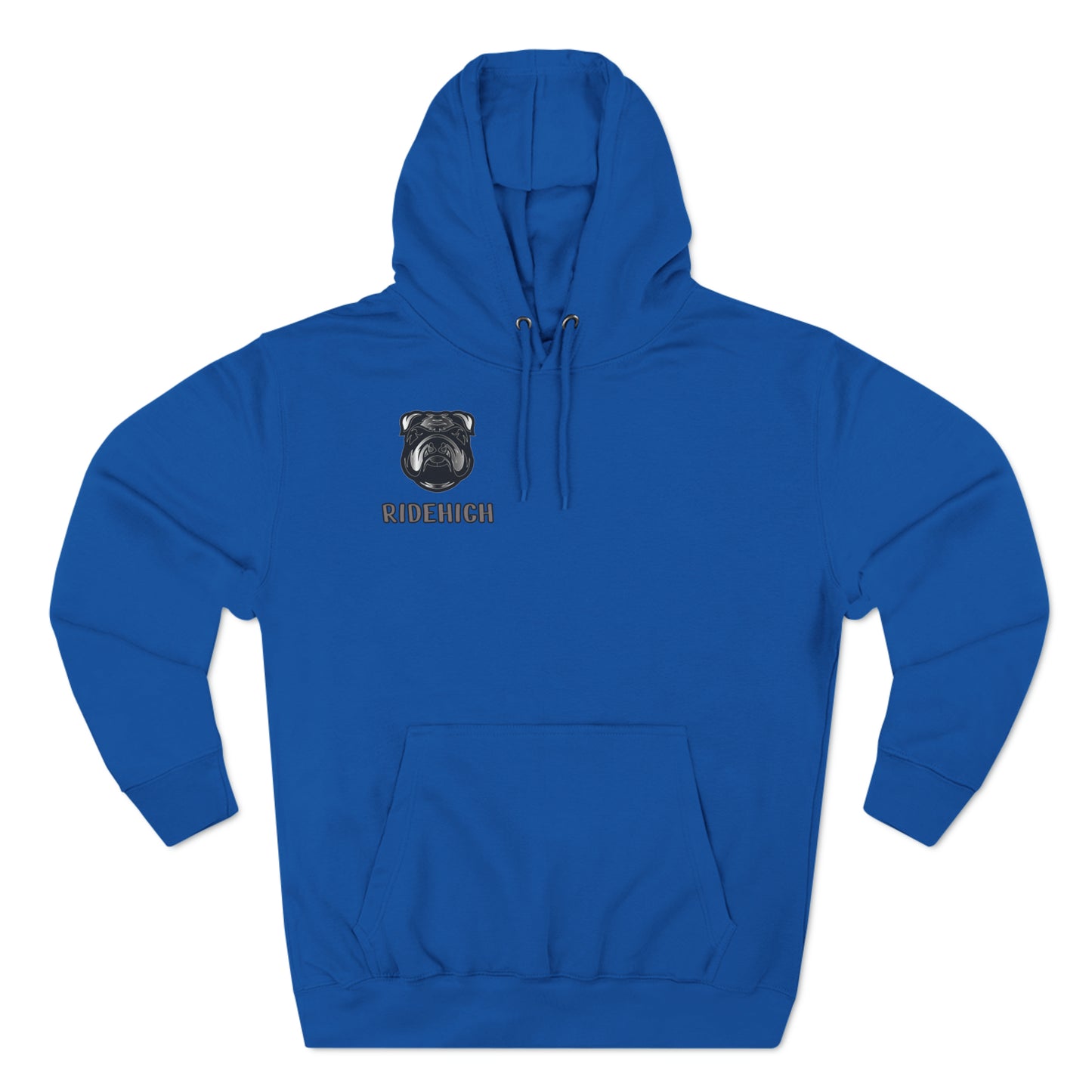 RIDEHIGH Grey Logo Hoodie Front and Rear