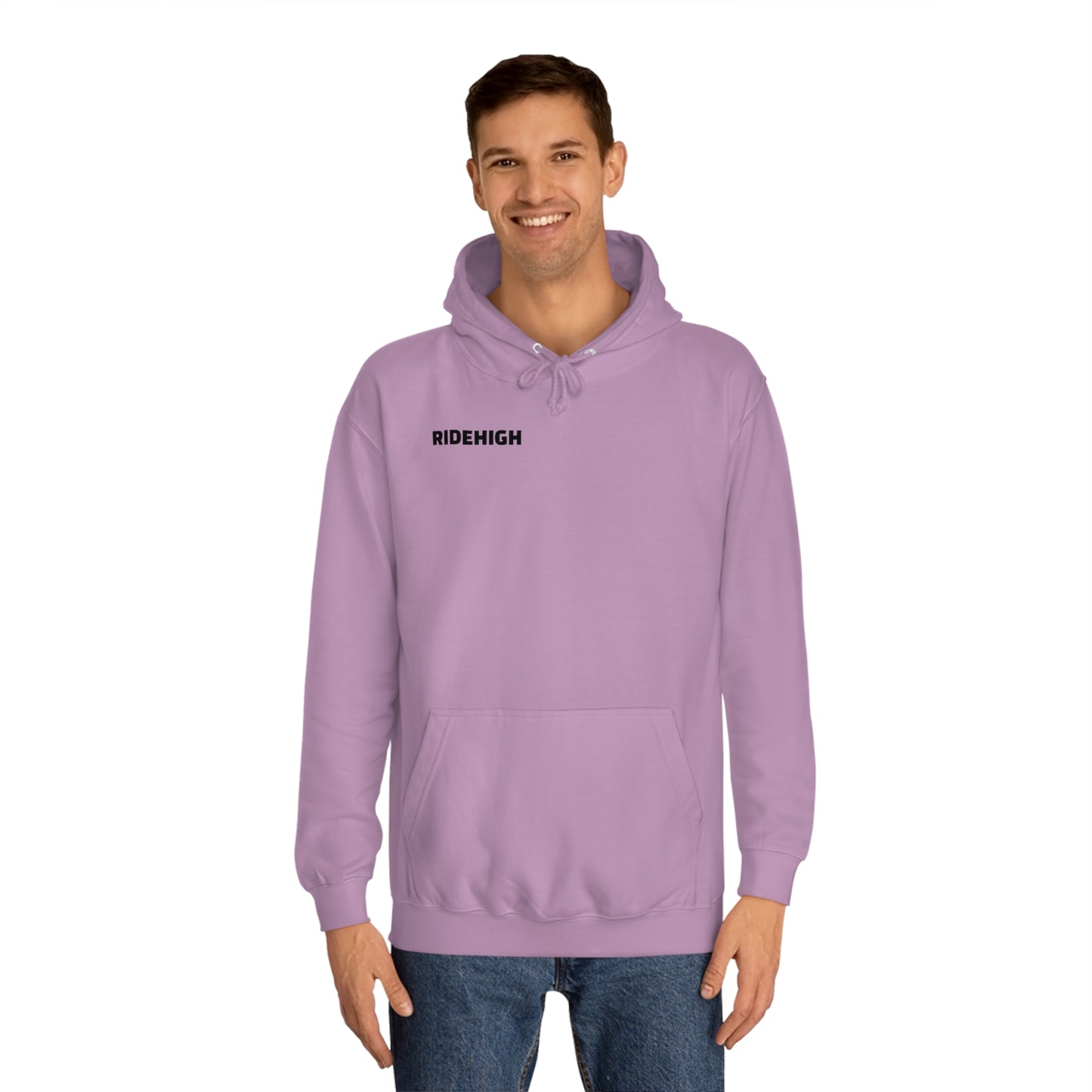 RIDEHIGH Hoodie Logo Plain Front and Rear