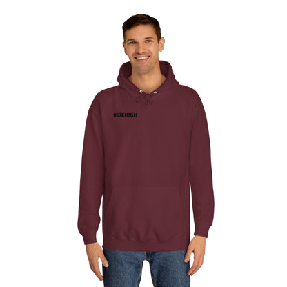 RIDEHIGH Hoodie Logo Plain Front and Rear