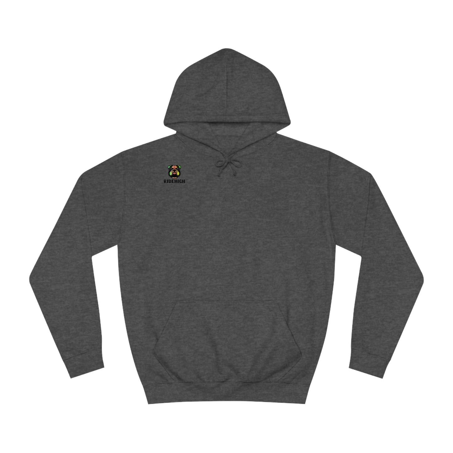 RIDEHIGH Ski Hoodie Small Logo and slogan rear