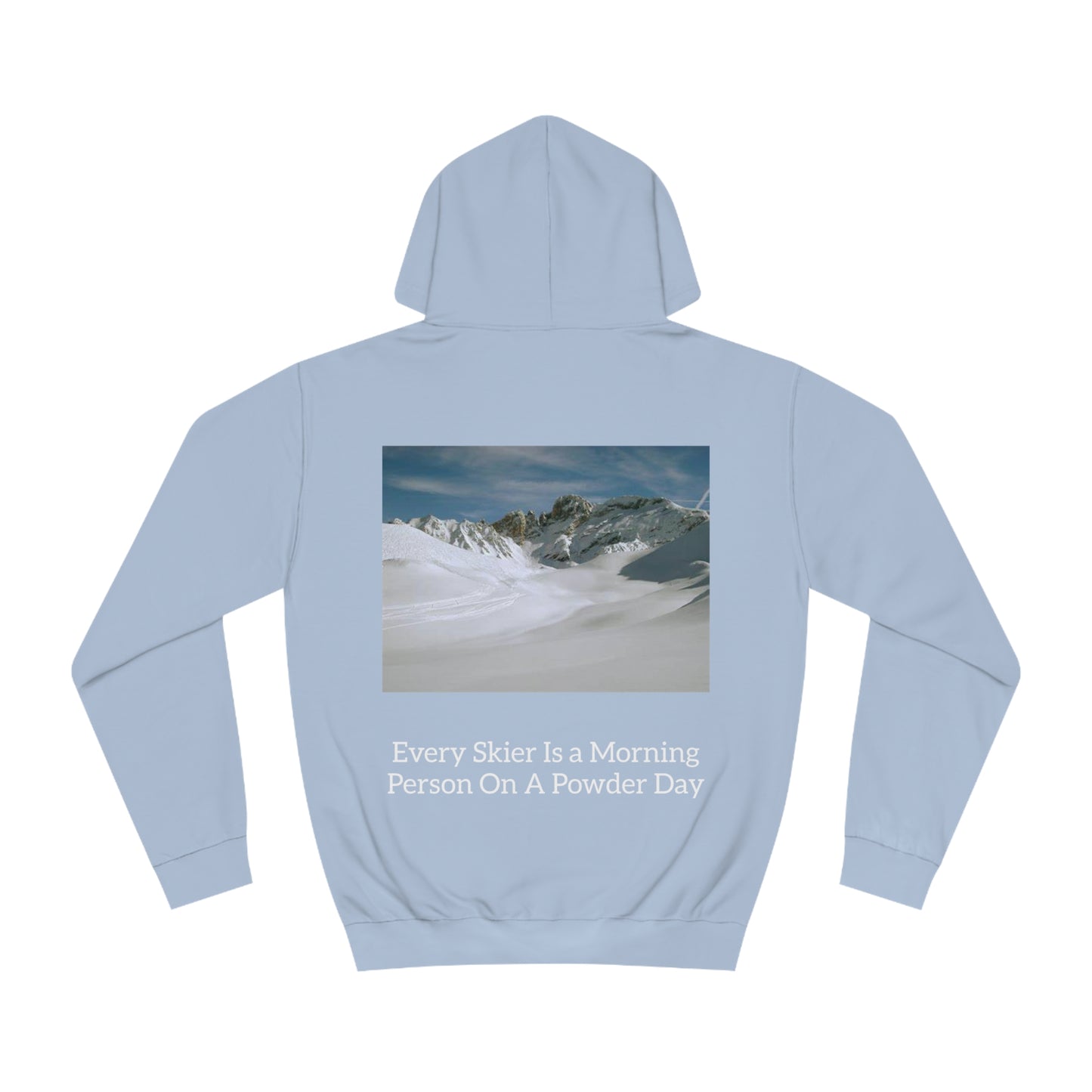 RIDEHIGH Ski Hoodie Small Logo and slogan rear