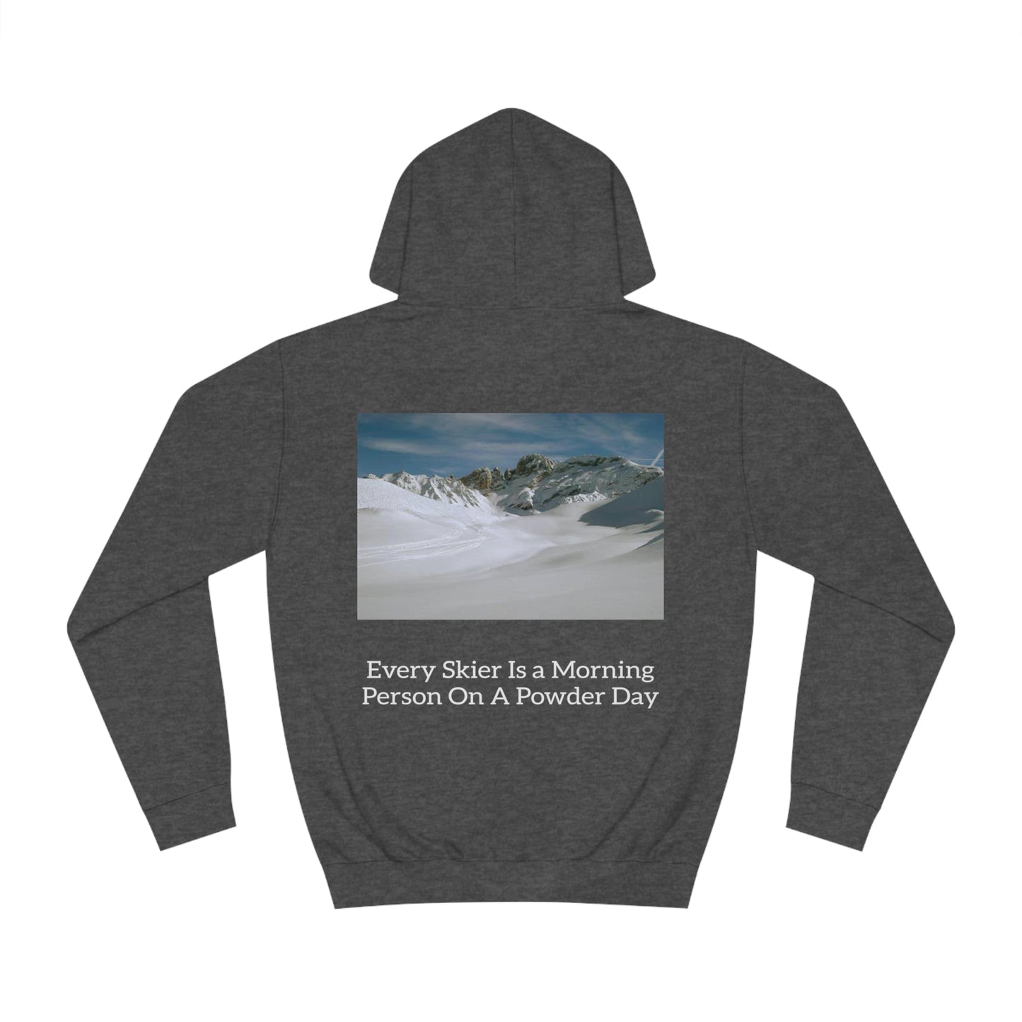 RIDEHIGH Ski Hoodie Small Logo and slogan rear