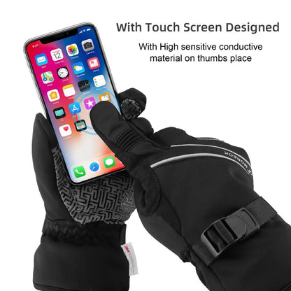 MOREOK Winter Ski Gloves Waterproof 3M Thinsulate Touchscreen