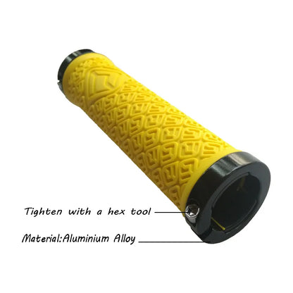 Teyssor Mountain Bike Grips,Double Lock on Locking Bicycle Handlebar Grips for MTB,Downhill