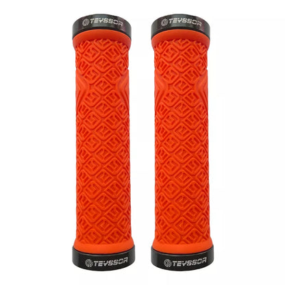 Teyssor Mountain Bike Grips,Double Lock on Locking Bicycle Handlebar Grips for MTB,Downhill