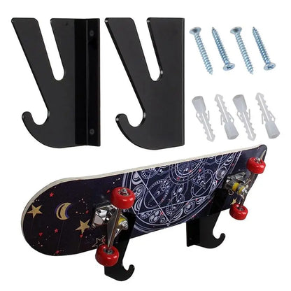 Skateboard Rack Skate Deck Wall Mount Skateboard Rack Horizontal Storage Design For Deck Skateboard Ski Board Street Skateboard